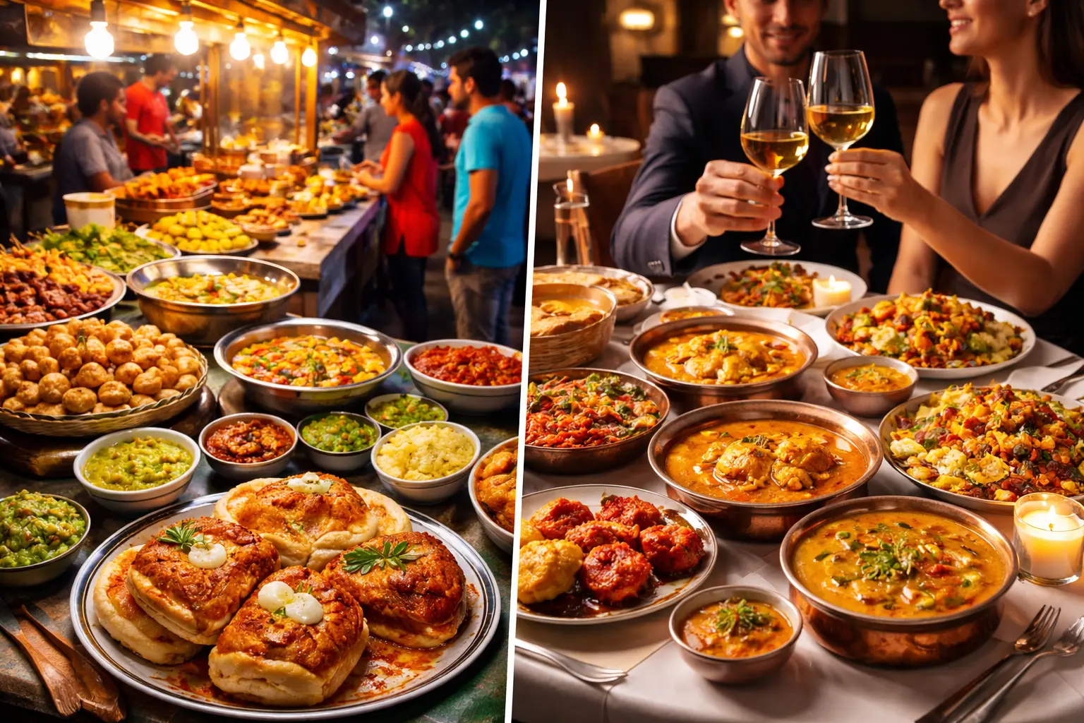 Street Food vs Restaurant Dining in Plano